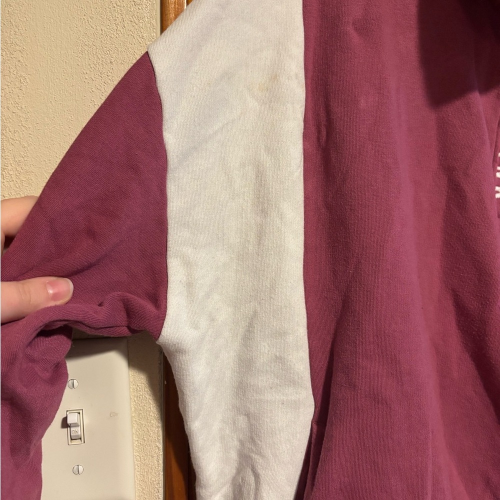 PINK Victoria's Secret Blush Pink Quarter-Zip Pullover Womens Size Large - Picture 2 of 7